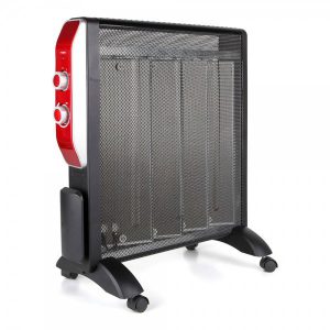 radiador de mica 2000w estufa de mica negro y rojo radiador de mica bajo consumo silencioso calefactor de mica 4 ruedas